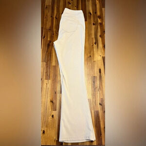 Celebrity pink bootcut tan khaki pants size 14 business casual career office